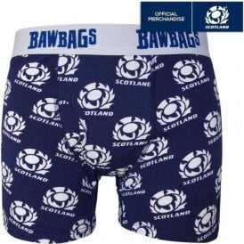 Scotland Rugby Badge Cotton Boxer Shorts