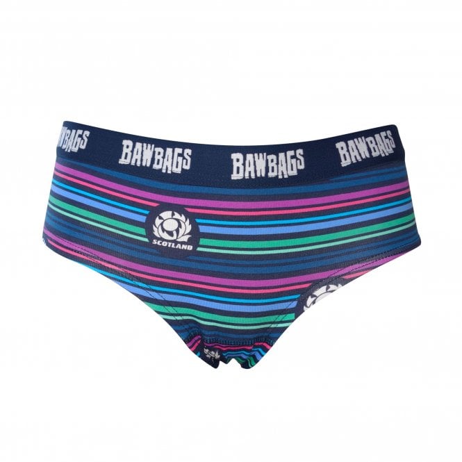 Bawbags Women's Scotland Rugby Lines Cotton Underwear
