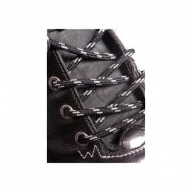 Round Black and Grey Bootlaces - 4mm wide 140cm