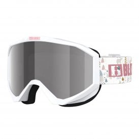 Liner Junior Goggles - Matt White Frame / Pink w Silver Mirror Lens