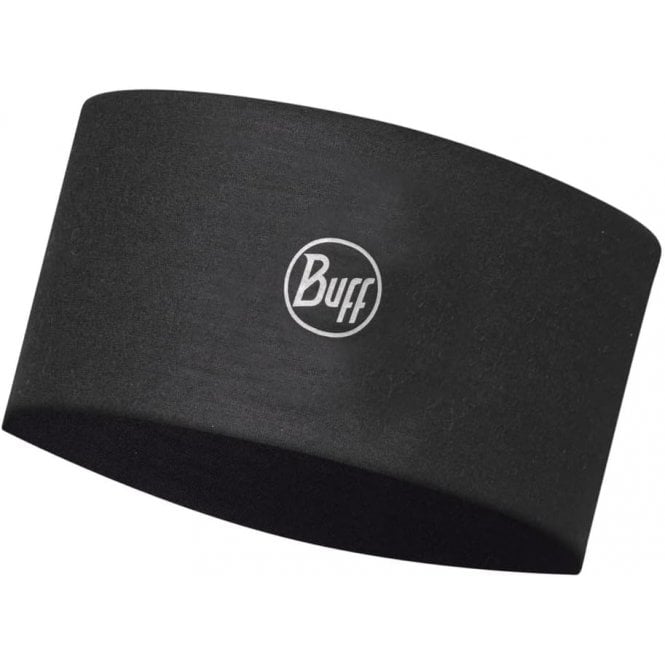 Buff CoolNet UV® Wide Headband Solid Black