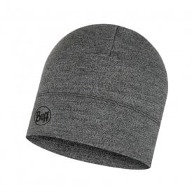 Merino Midweight Beanie - Light Grey Melange
