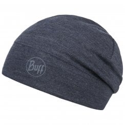Mid Weight Merino Hat - Night Blue Melange