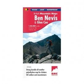 British Mountain Map - Ben Nevis & Glen Coe
