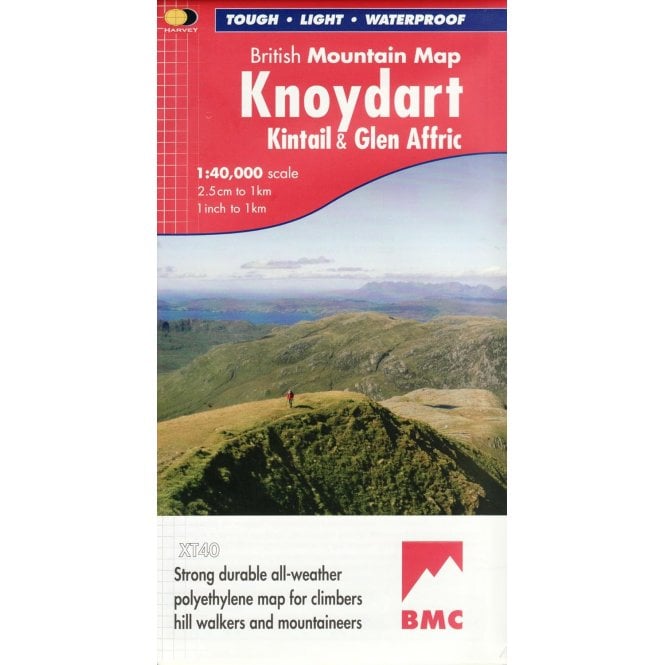 HARVEY MAPS British Mountain Map - Knoydart, Kintail & Glen Affric