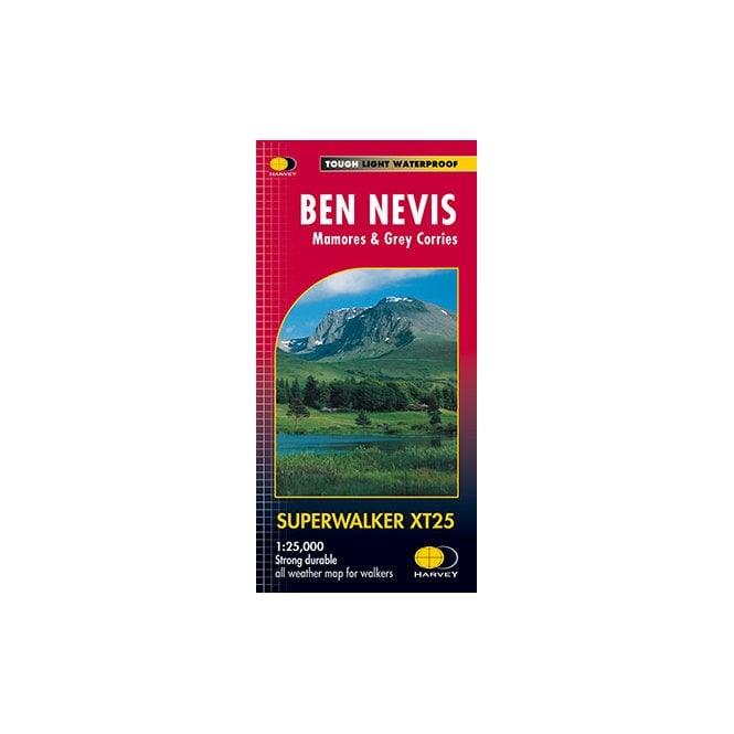 HARVEY MAPS Superwalker XT25 - Ben Nevis Mamores & Grey Corries