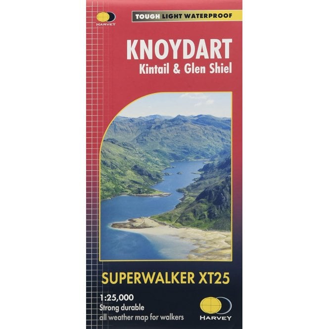 HARVEY MAPS Superwalker XT25 - Knoydart Kintail & Glen Shiel