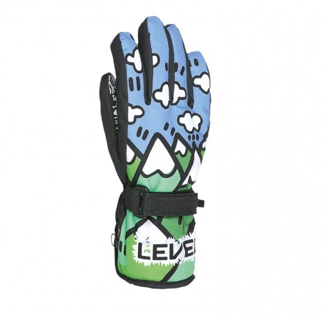 Level Junior Ninja Green Ski Snowboard Gloves