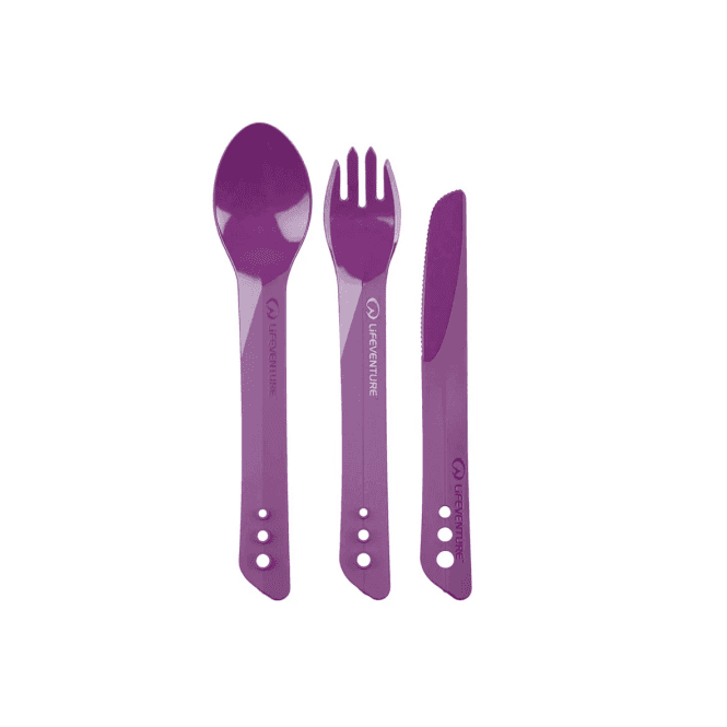 Lifeventure Ellipse Cutlery Set Purple