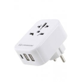 World to Europe Travel Adaptor with USB C