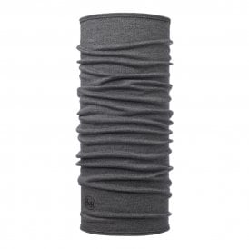 Midweight Merino Wool Buff - Light Grey Melange