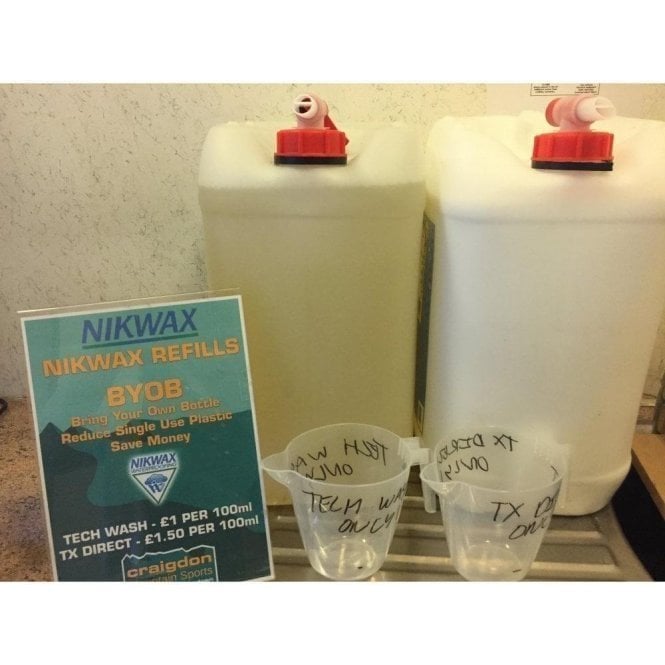 NikWax Bring Your Own Bottle Refills - TX Direct Wash