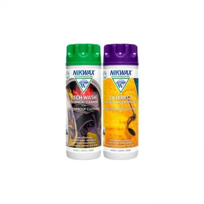 NikWax Twin Tech Wash and TX.Direct Wash 2 x 300ml 