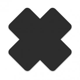 Ripstop Patch - X Black 2.5"