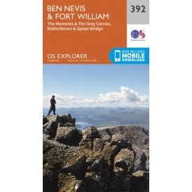 OS Explorer 392 - Ben Nevis & Fort William