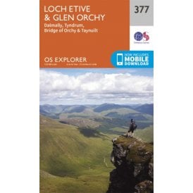 OS Explorer Map - 377 Loch Etive & Glen Orchy