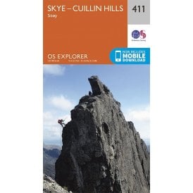 OS Explorer Map 411 - Skye - Cuillin Hills