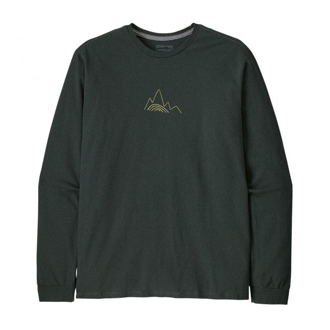 Patagonia Men's Long Sleeved Berm Logo Responsibili-Tee